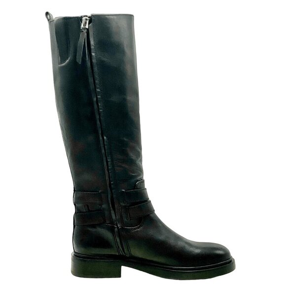 Sam Edelman LEFT ONLY Freda Tall Boot Black Leather Buckle AMPUTEE Size 8 NEW! - Picture 3 of 10